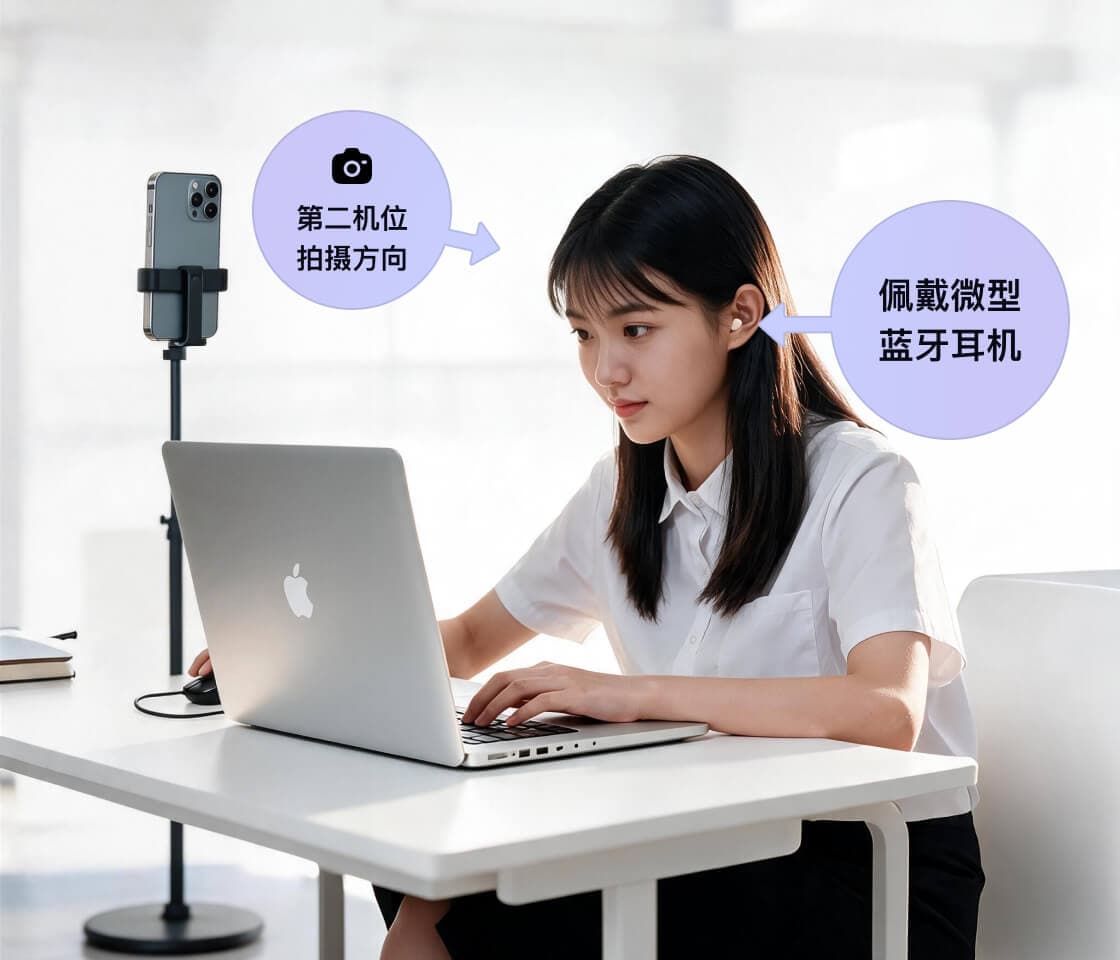 使用双机位模式进行在线笔试